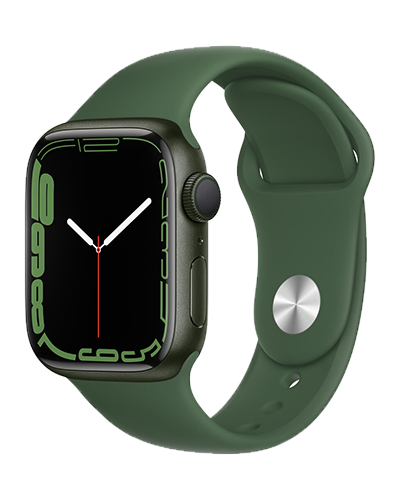 apple watch s7 green side