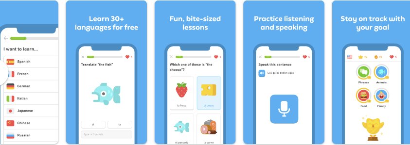 Duolingo Englisch App Overview