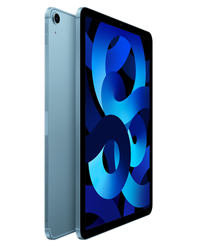 apple ipad air 5gen cellular blue side