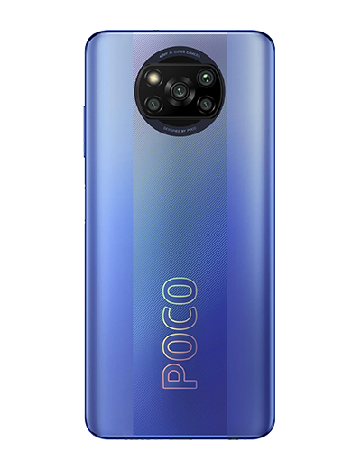 Xiaomi Poco X3 Pro Frost Blue Rückseite