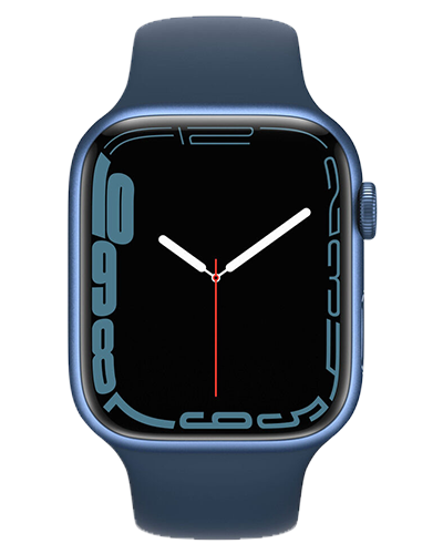 apple watch s7 cellular blue front