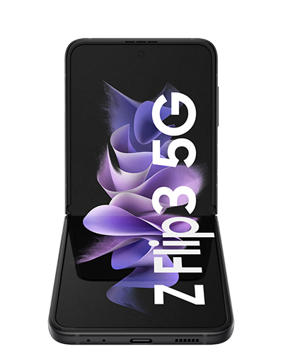 Samsung Galaxy Z Flip3 Phantom Black Vorderseite