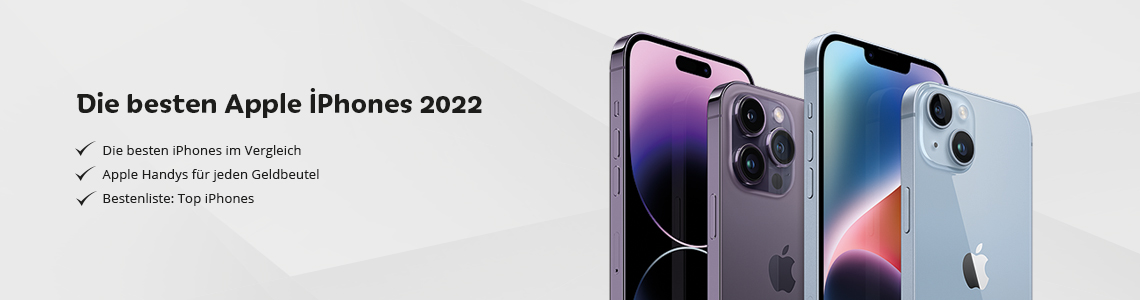 Banner die besten Apple iPhones 2022