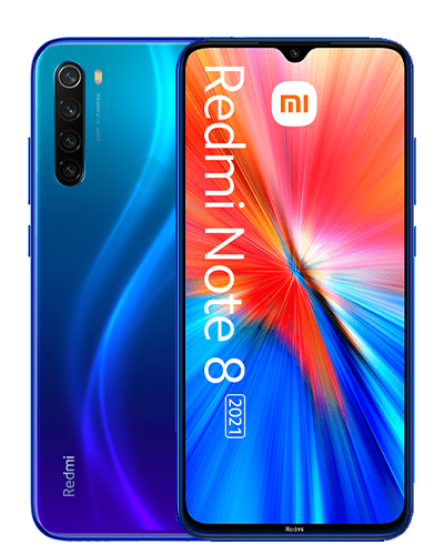 Xiaomi Redmi Note 8 2021 Neptune Blau Hauptbild