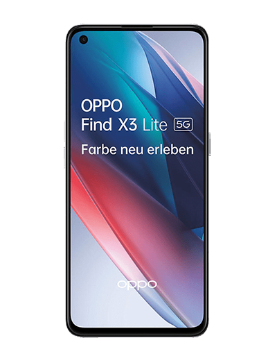 oppo find x3 lite 5g galactic silver front