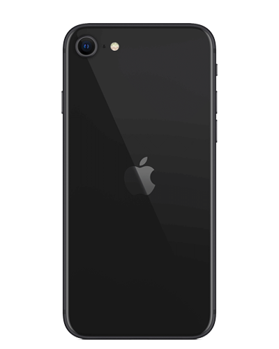 Apple iPhone SE 2022 Schwarz Rückseite