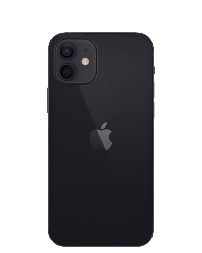 Apple iPhone 12 mini Schwarz Rückseite 