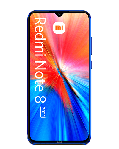 Xiaomi Redmi Note 8 2021 Neptune Blau Vorderseite
